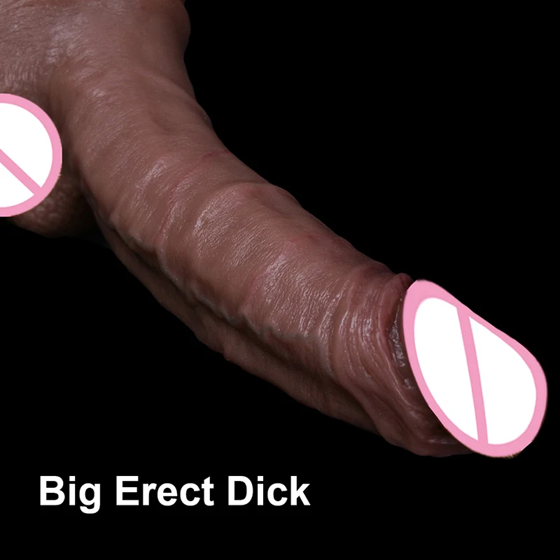 XL Big Erect Dildo Huge Thick Silicone Penis Cheap Female Masturbator Adult Product Suction Cup Anal Sex Toys For Woman Massager