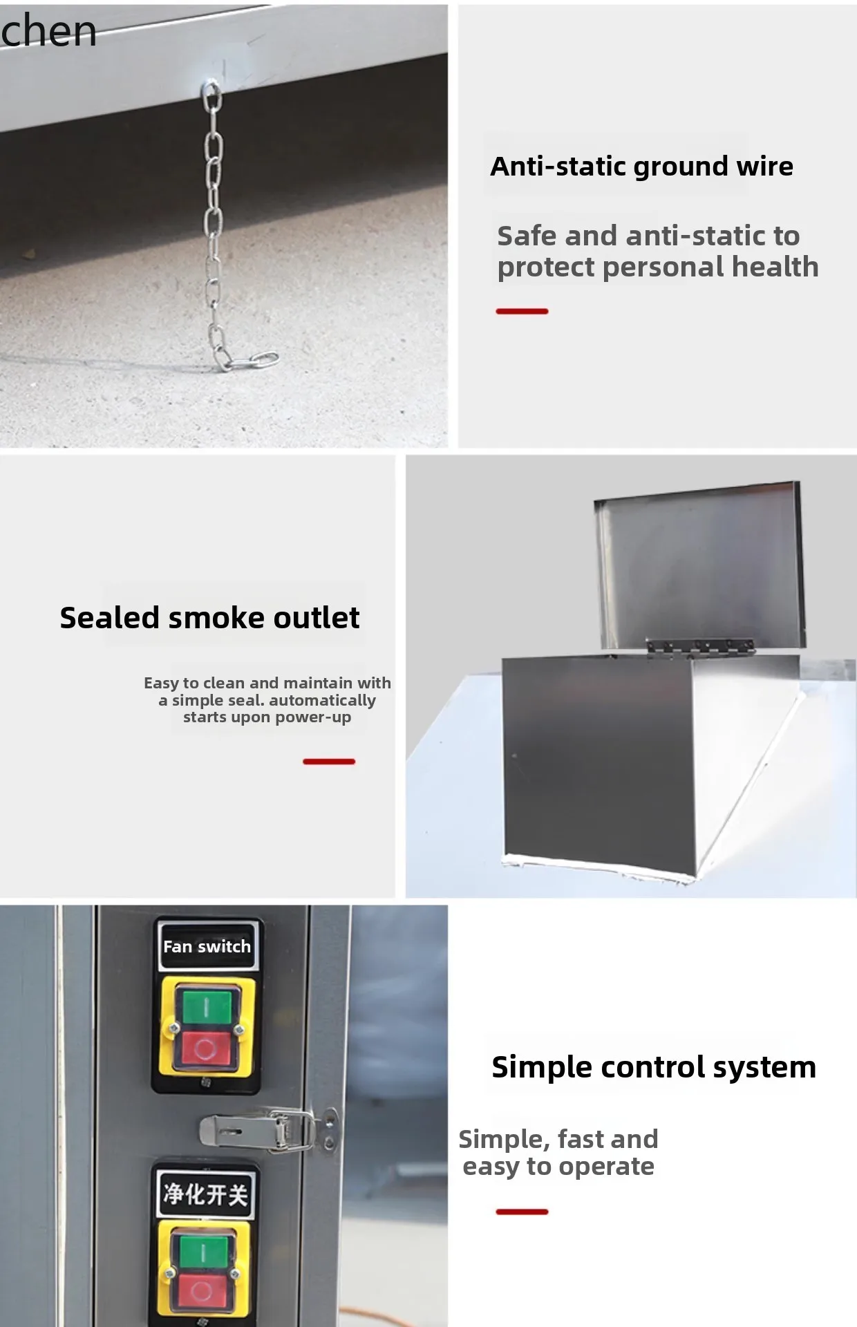 HXL 無煙浄化BBQカート 環境に優しい夜市屋台 モバイル屋外BBQグリル