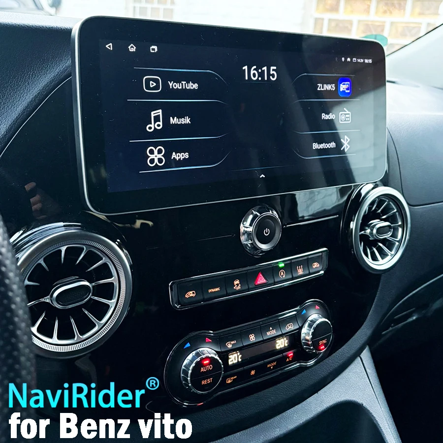 

12,3-дюймовый 2Din Android 15 автомобильный радиоприемник для Mercedes Benz Vito 116 W447 2016 стереоприемник GPS-навигация DSP видео Carplay плеер