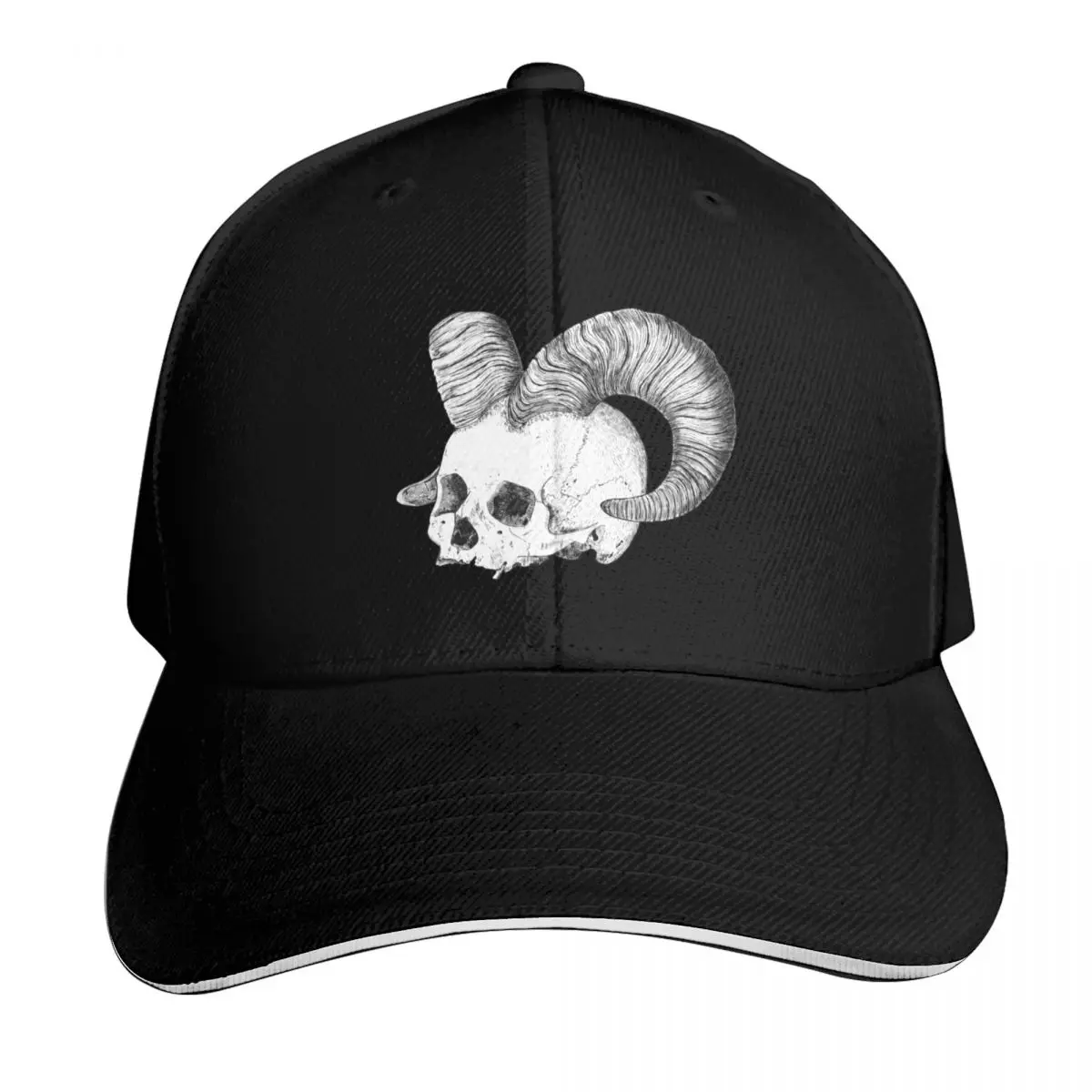 Demon Skull Baseball Cap Curved Brim Classic Fit Low Profile Unstructured Unisex for Men Women