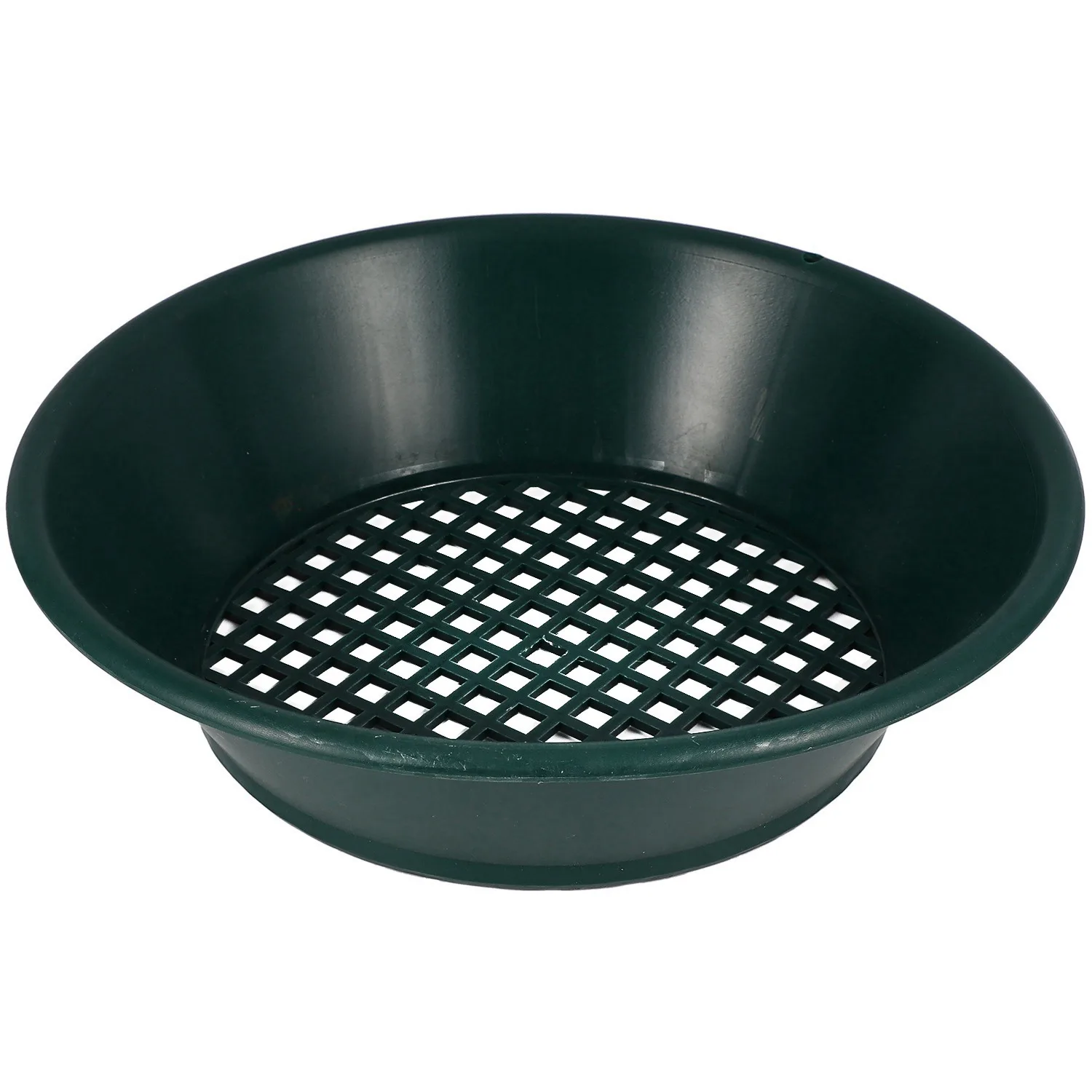 

1Pc Green Gold Pan Sifting Classifier Mesh Screen Mining Sifter Metal Detecting Tool Panning Classifier 34x34x10Cm