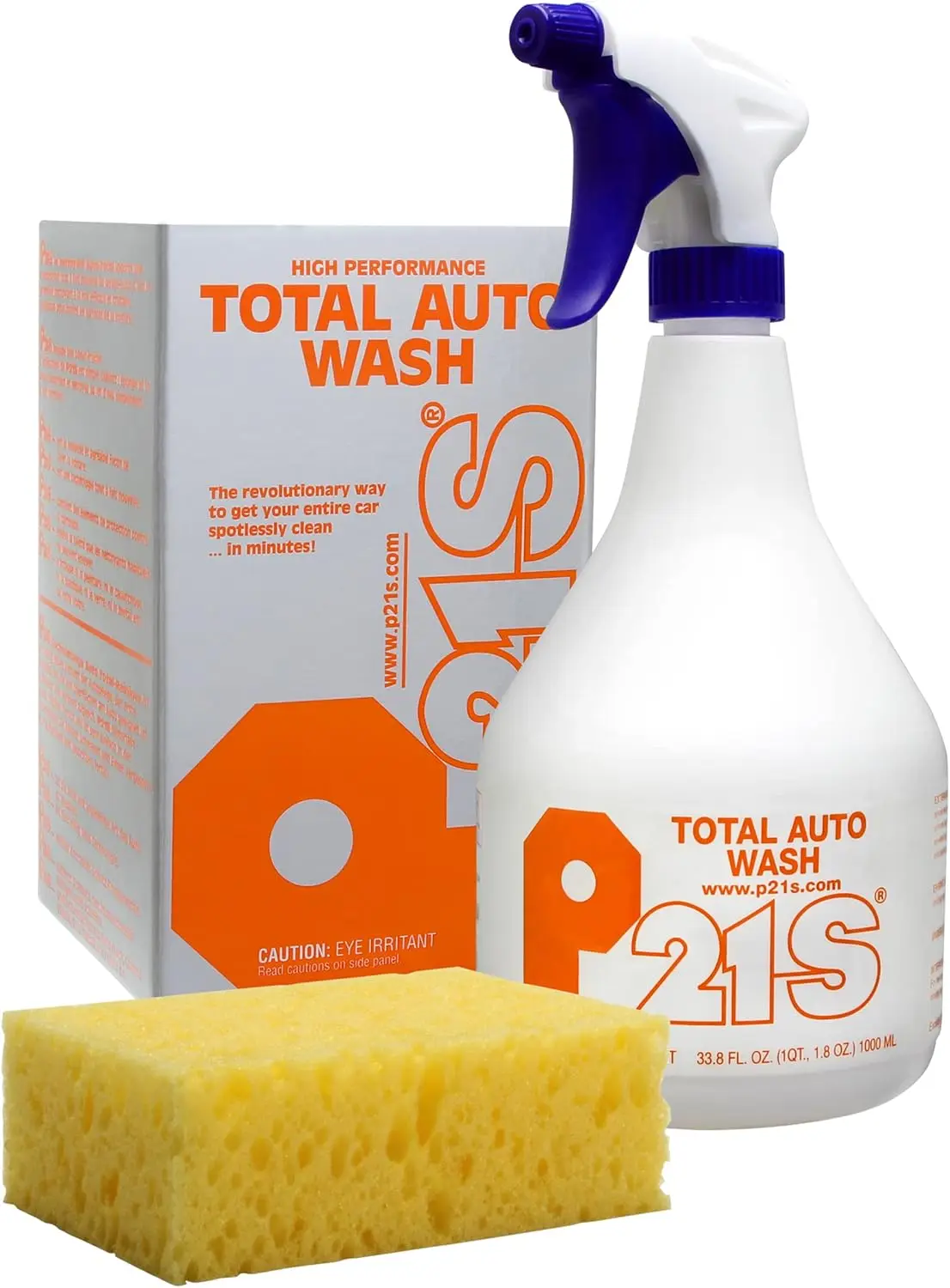

Auto Wash Sprayer 1000ml - Powerful Stain Remover, Fresh Orange Scent