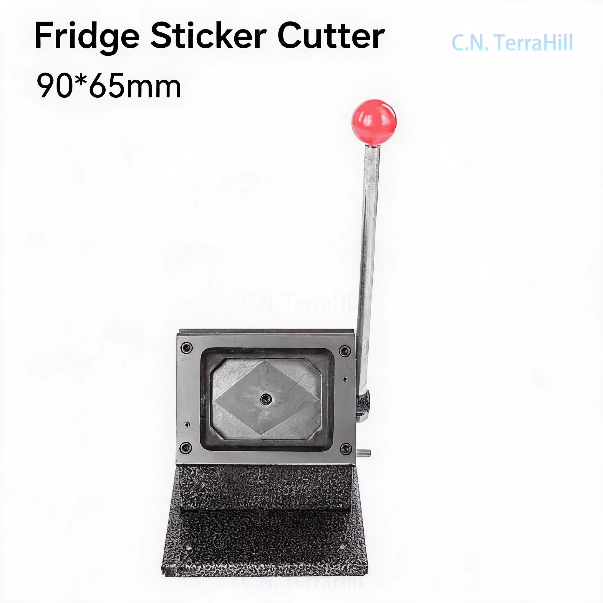90x65mm Rectangular Manual Rotary Badge Making Machine Die Mold Tool for DIY Pinback Magnet Crafts