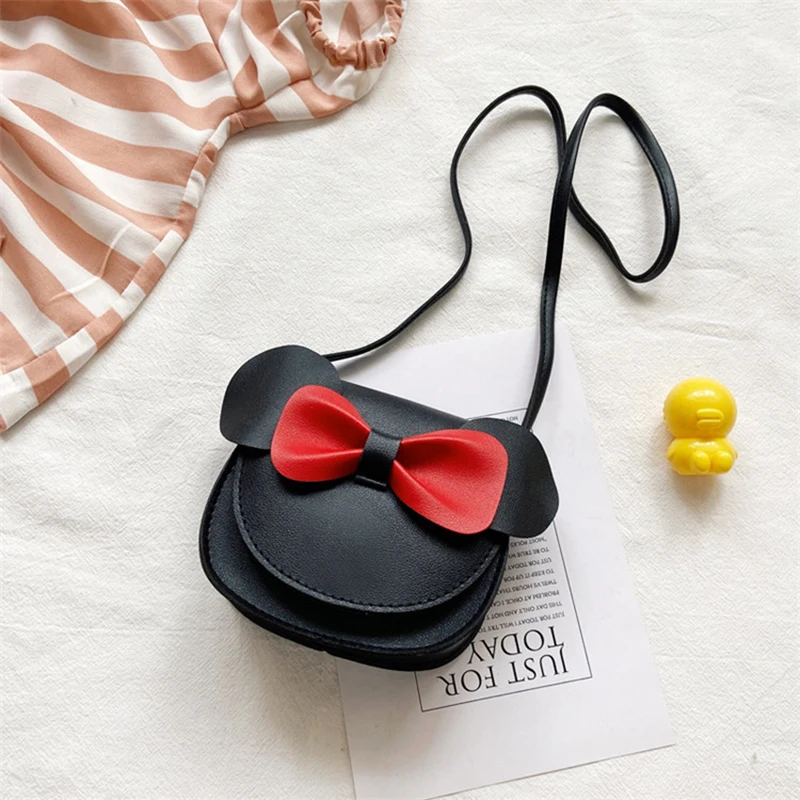 Children's Crossbody Bag Accessories Kawaii Girl Princess Bow One Shoulder Mini Zero Wallet Accessories Girl Bag Birthday Gift