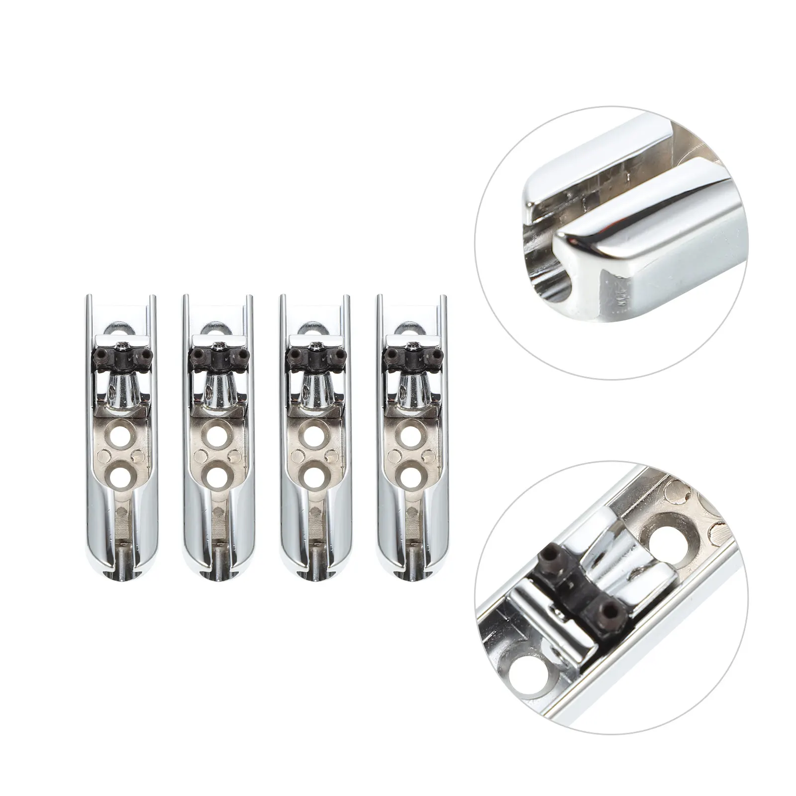 

Professional Metal Guitar String Bridge Saddle Kit 4Sets For Bass Ukulele Electric Guitar Repair Accessories Replacement Parts
