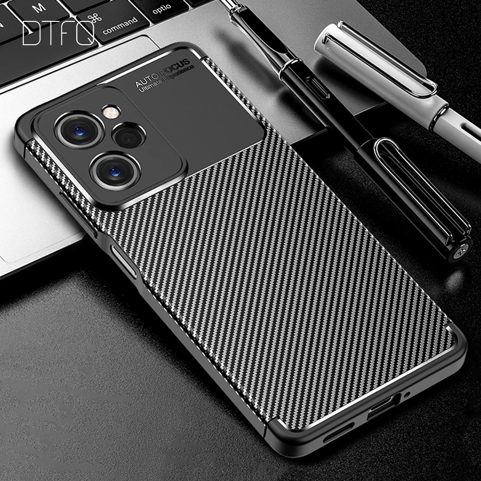 For POCO X5 Pro 5G Case Leather Pattern Cover Funda Coque Carbon Fiber Shockproof Case for POCO X5 5G Case for POCO X5 Pro