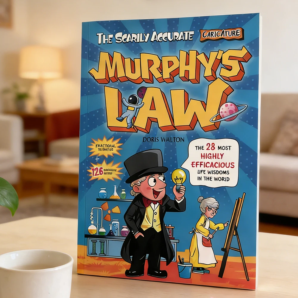 Livre d'apprentissage de la loi de Murphy pour enfants de 8 à 12 ans, illustré, concepts éducatifs amusants pour développer la résilience et une mentalité de croissance