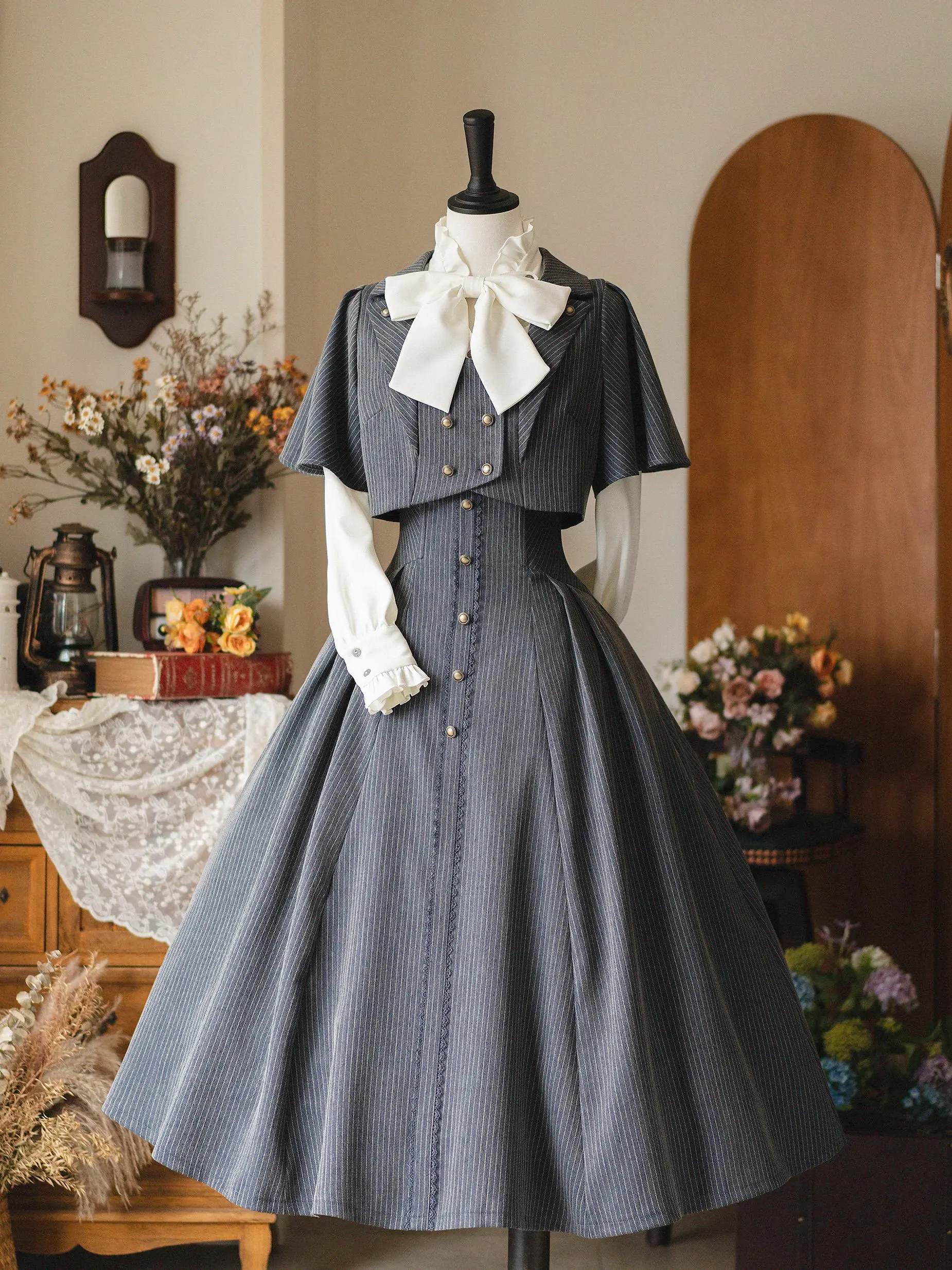 ele-vintage-f-jupe-irt-little-jaet-design-original-foret-placard-classique-sle-taille-haute-automne-printemps-faion