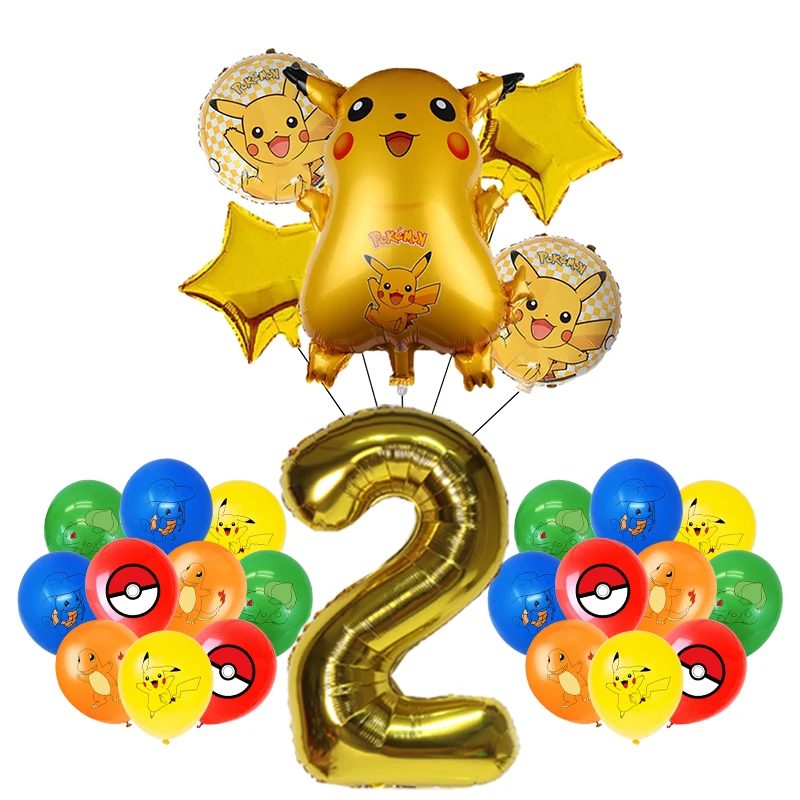 Pokemon Geburtstag Party Dekoration Neue Ligntning Pikachu Ballon Kid Event Liefert Einweg Geschirr Banner Hintergrund Platte