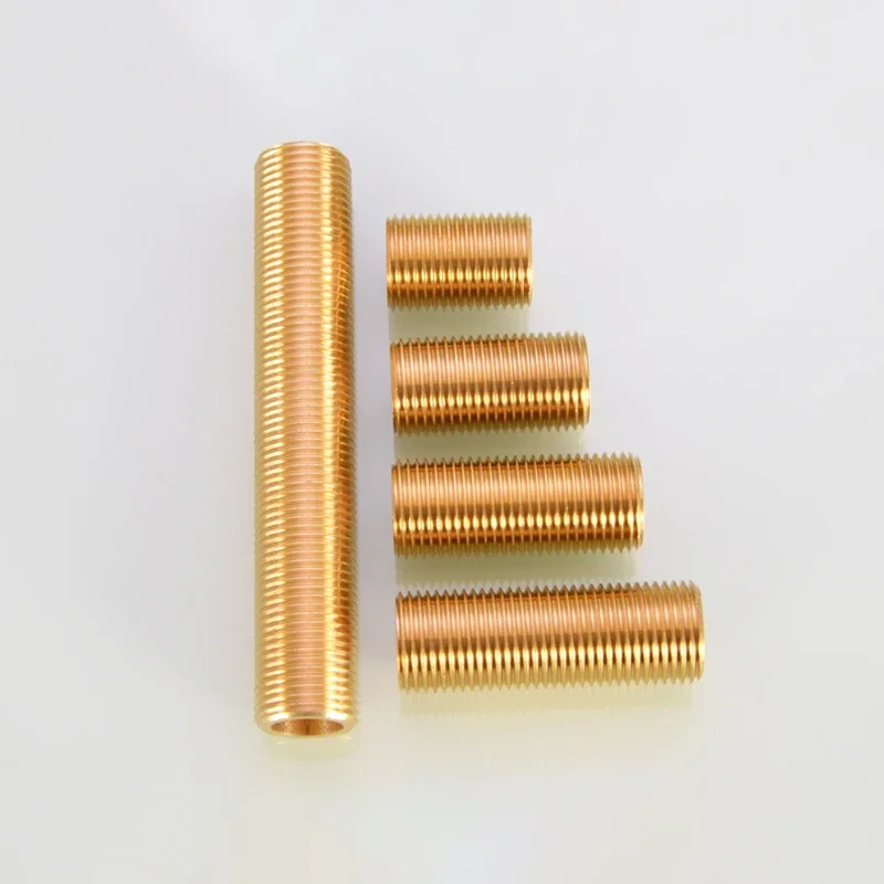 Lengthen Brass Pipe Hex Nipple Fitting Quick Coupler Adapter 1/2 BSP Full Thread Extension Water Oil Gas Connector