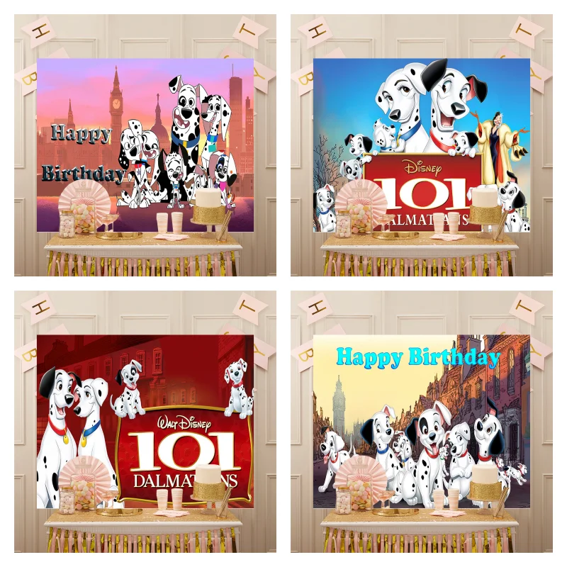 Disney Baby Gift One Hundred and One Dalmatian Background Birthday Party Supply 101 Dalmatians Tapestry Backdrop Home Decortion