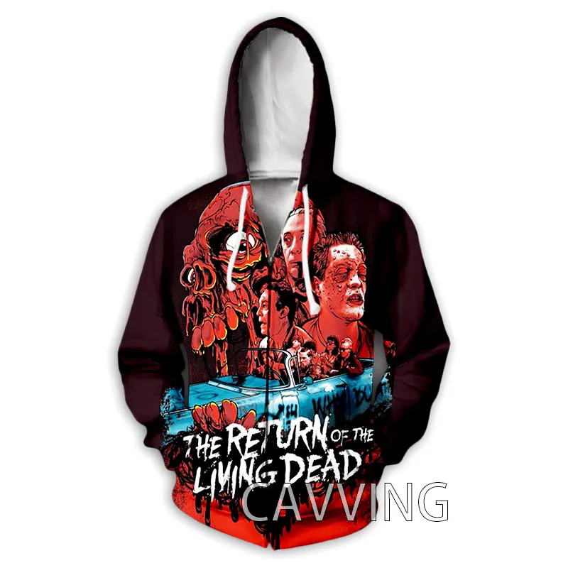 CAVVING 3D Printed Return Of The Living Dead Zipper Hoodies Zip Hooded Sweatshirt Harajuku Hoodie Sweatshirt for Men/women H01