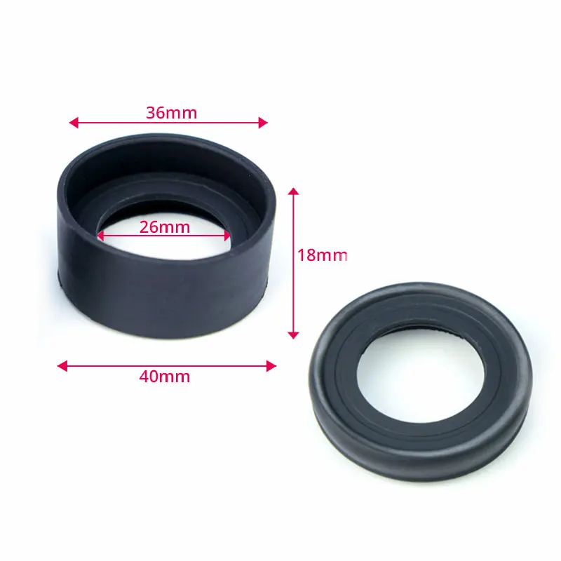 Telescope Microscope Foldable Rubber Eyepiece Eye Shield Cups 36mm Inner Diameter Eye Guards 2 PCS