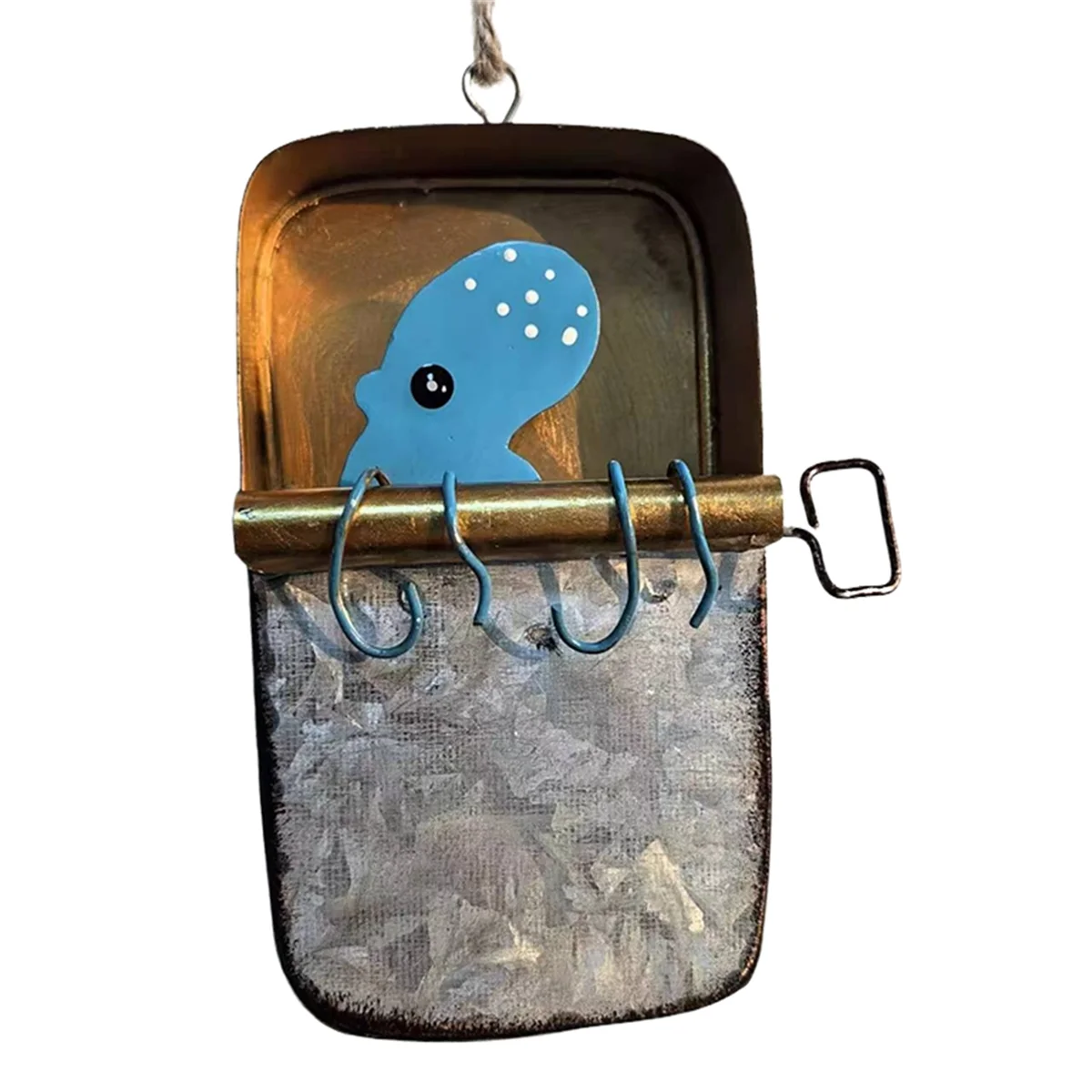 Tin of Sardines Quirky Hanging Ornament,A Quirky Little Piece, Funny Fishing Ornaments,Sardine Can Canned Fish Seafood C