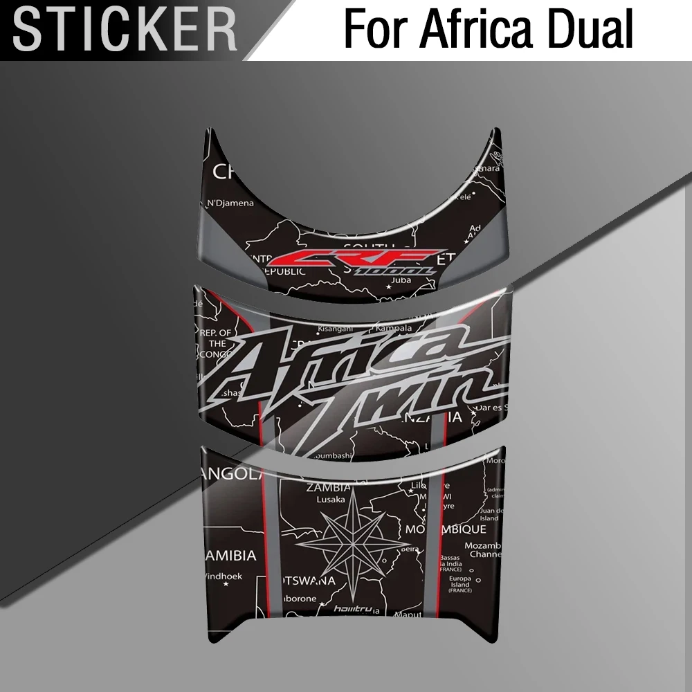 

Для Honda Africa Dual 2016-2019 модификация мотоцикла 3D полимерная накладка на топливный бак комплект наклеек