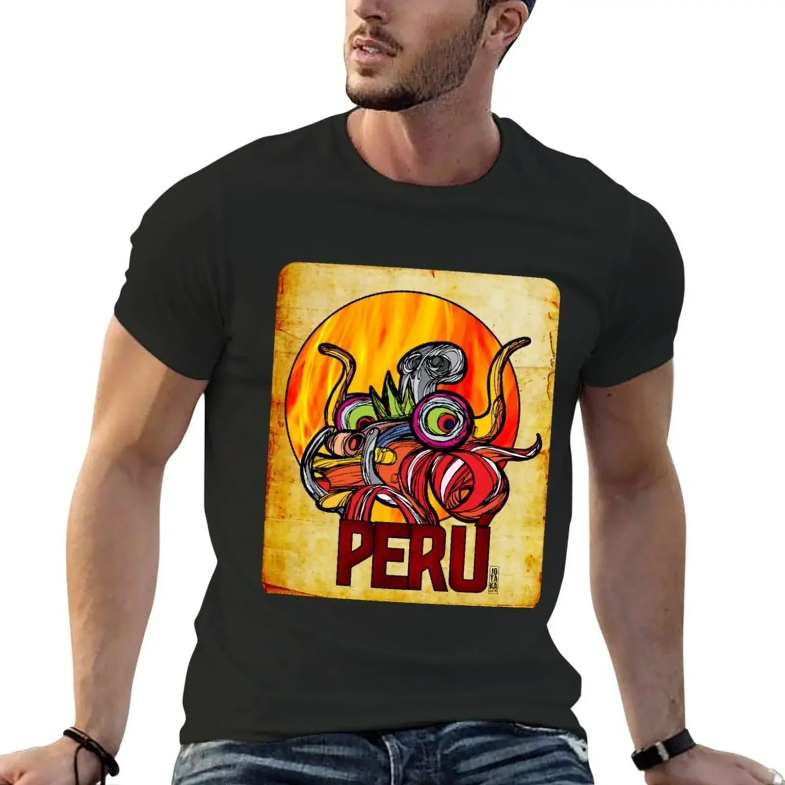 Diablada peru - jotaka T-Shirt for a boy anime t shirts clothes for men