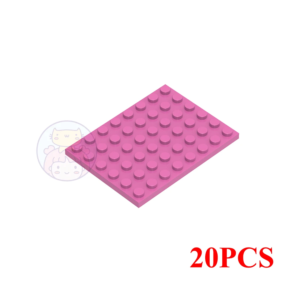 Plaque de Base classique MOC à 6x8 points, 10 pièces, blocs de construction de figurines de ville, pièces en briques compatibles avec 3036 jouets pour enfants, cadeau
