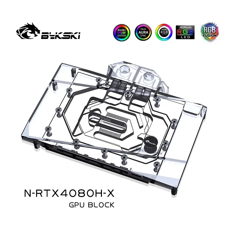 Imagem -03 - Bykski-refrigerador de Água Gpu para Nvidia Geforce Rtx 4080 Referência Edição Aic Inno3d Rtx 4080 Ichill Radiador Vga N-rtx4080h-x