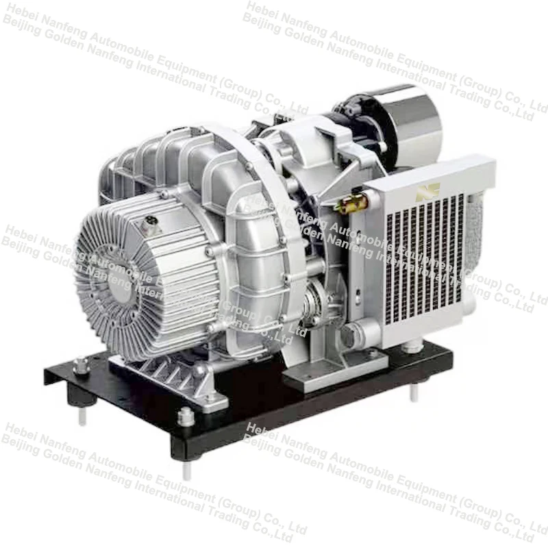 NF Save Energy Low Noise Electric Bus air Compressor 4kw 380v 7.8A Oil-free Scroll Air-cooled Air Compressor