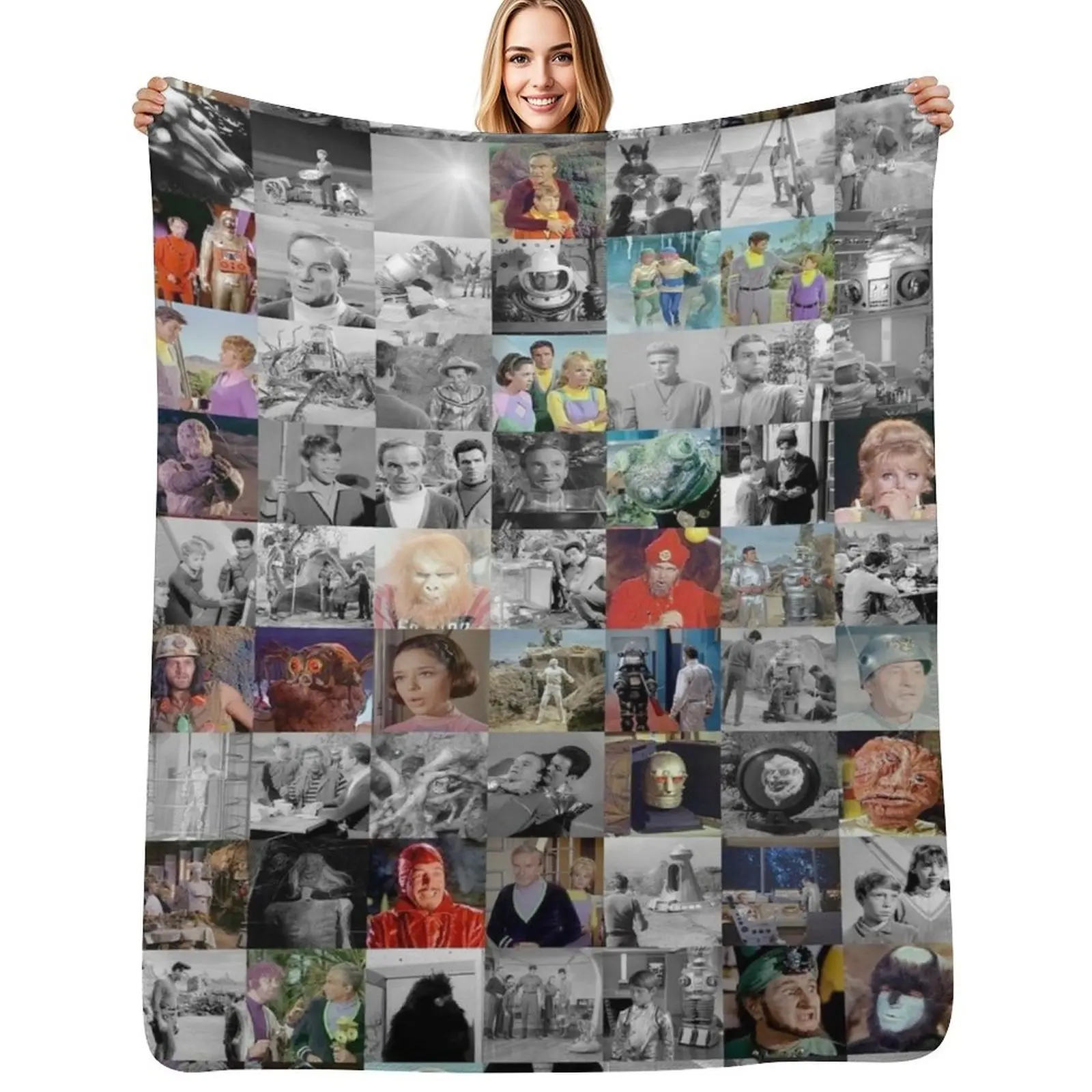 Lost In Space Throw Blanket Designers Custom Hair Bed Multi-Purpose Camping Blankets