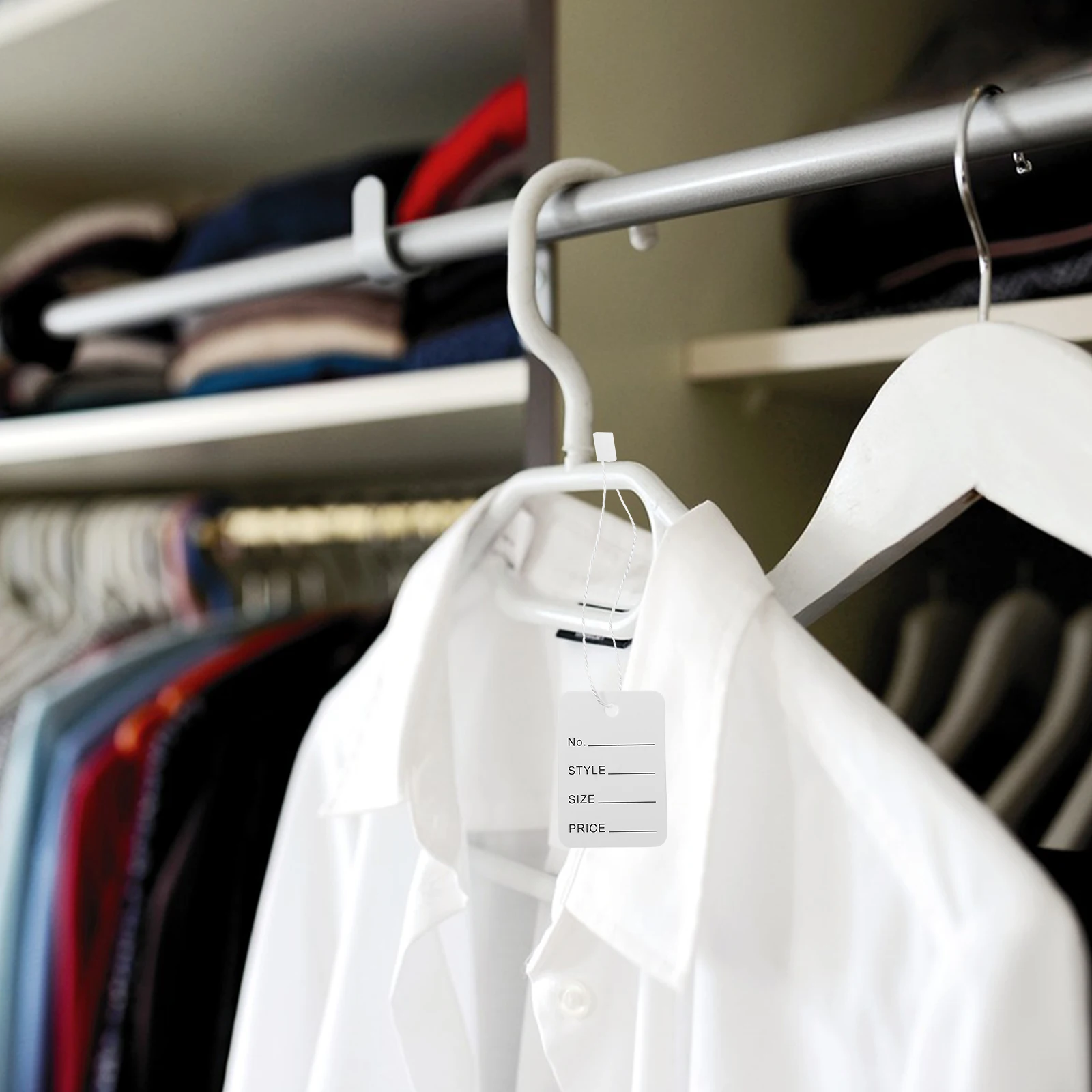 2000 шт., этикетки для одежды, бирки для носков, пластиковые петли для новорожденных, проволочные бирки, вязаная крючком обувь, прочный дизайн, профессиональный вид