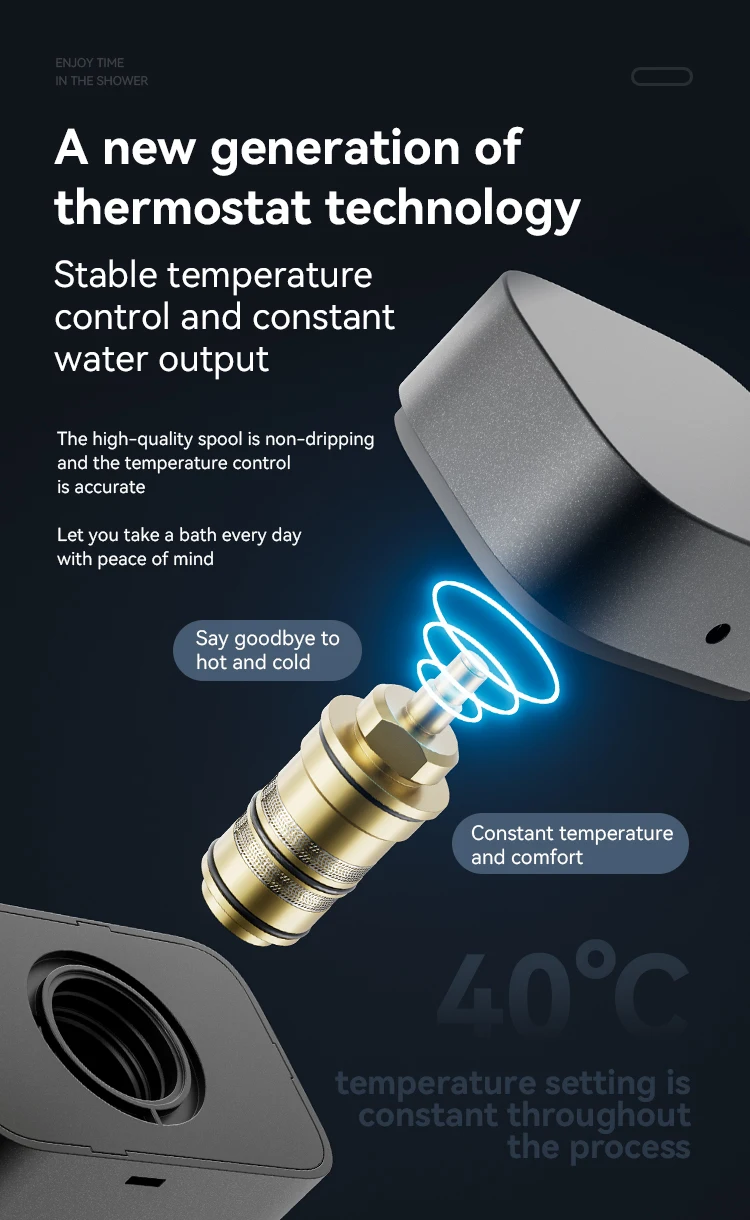 متعددة الوظائف الساخن بيع الحمام الحائط شلال ثرموستاتي دش العمود مجموعة لوحات الدش #4