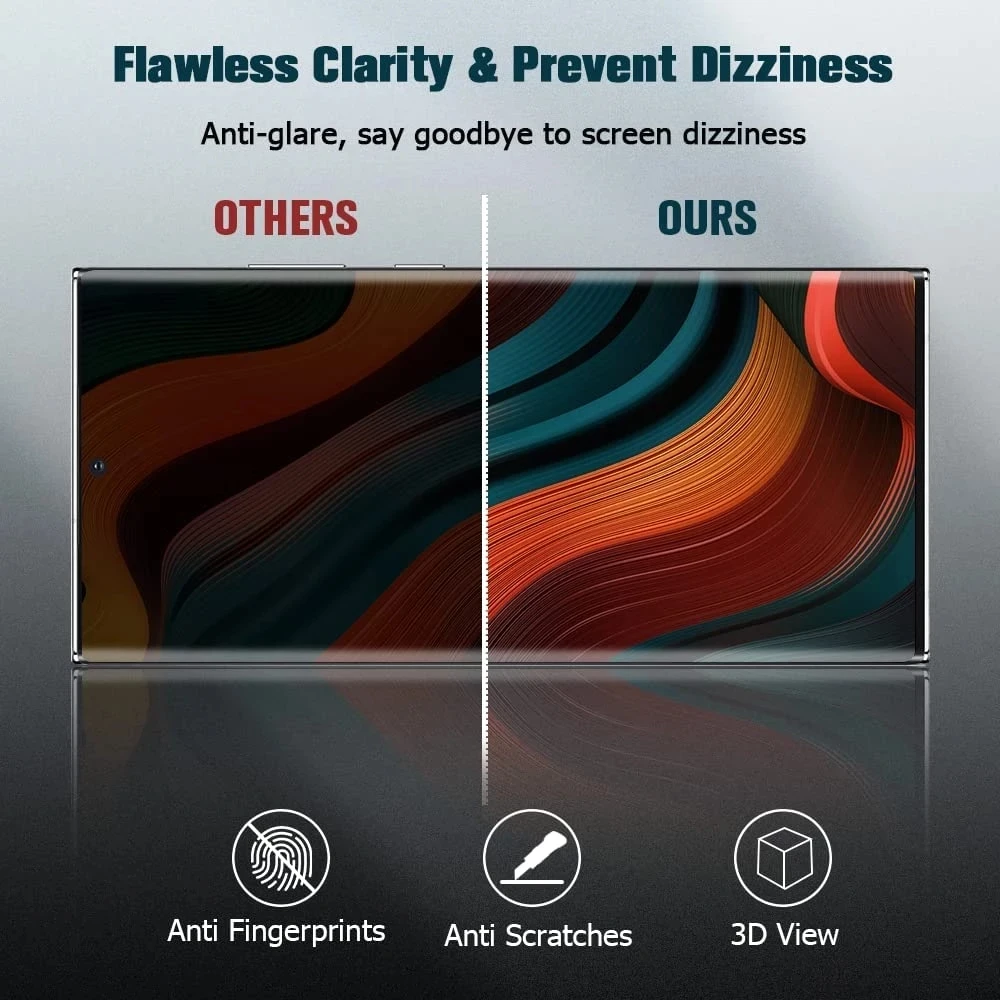 3D Curved Ultrasonic Fingerprint Tempered Glass For Google Pixel 6 Pro Plxel 7 Pro Screen Protector Glass Film