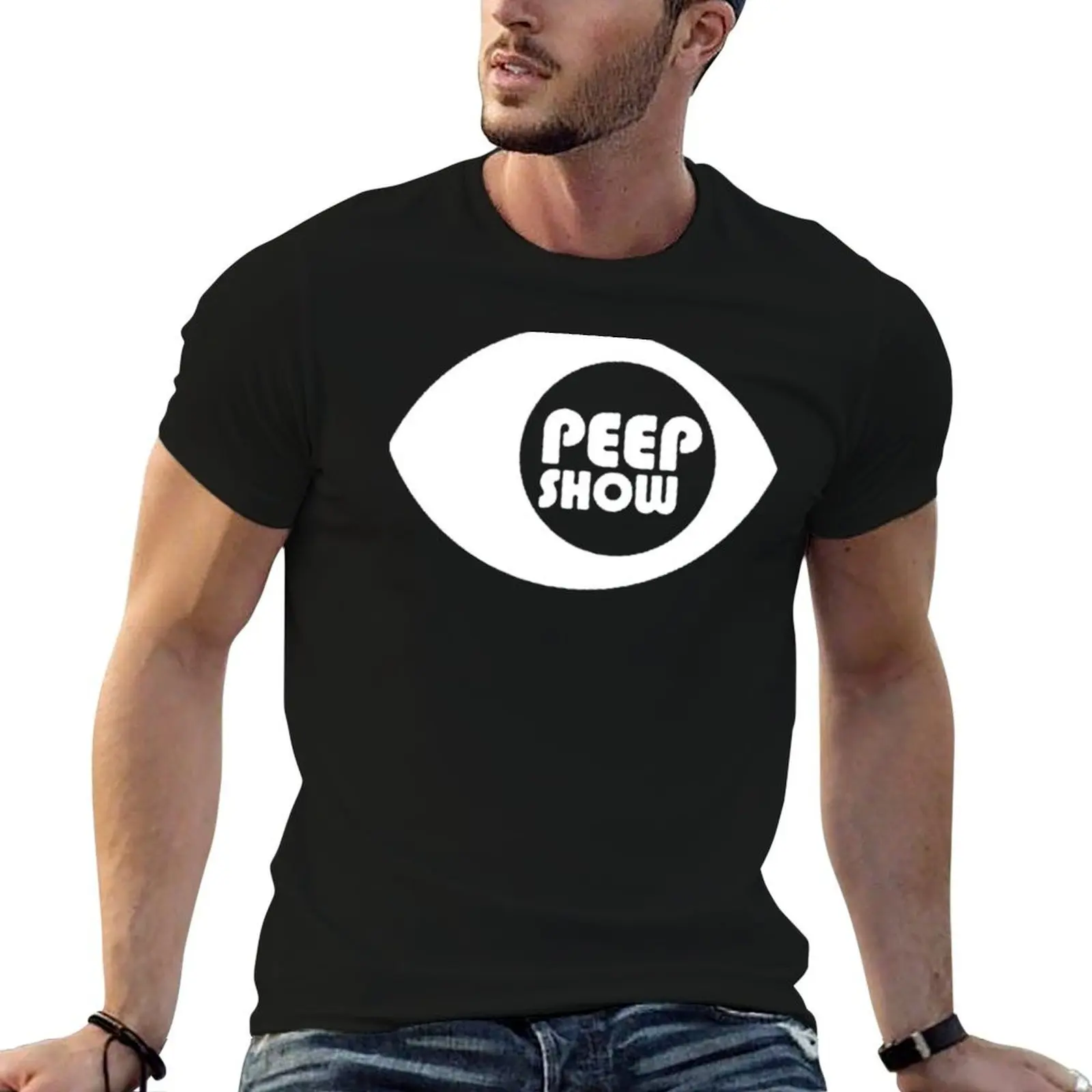 

Peep Show Logo T-Shirt cotton tshirt 100% t shirts designer t shirt men 100% cotton luxury brand T-shirt