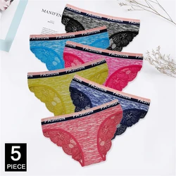 Women Sexy Cotton Panties Underwear Female Underpants Woman Briefs Cotton Pantys Girl Intimates Lingerie 5 pcs/lot