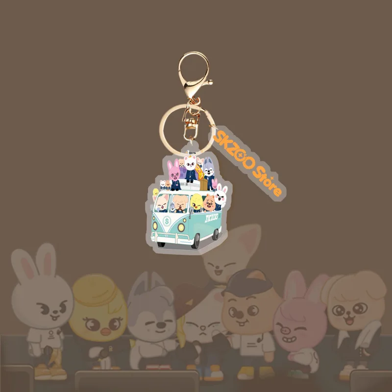 SKZOO Cartoon Same Acryl doppelseitiger Schlüsselanhänger Tasche kleiner Anhänger niedlicher peripherer Cartoon-Anhänger