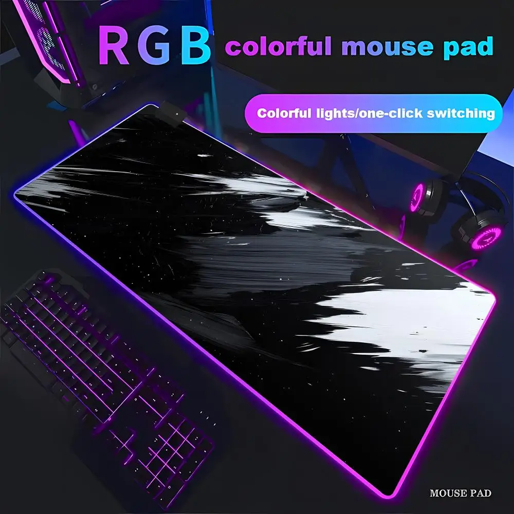 HD RGB Abstract Fluid Gaming Mouse Pad Desk Gadgets Mouse Mat Office Accessories  Mouse Carpet Computer Mat Gaming Setup HYBXAXC
