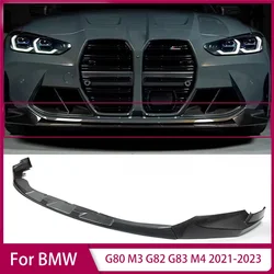 For BMW G80 M3 G82 G83 M4 2021-2023 Front Splitter Bumper Lip Spoiler Diffuser Body Kit Front Bumper MP Style Front Spoiler