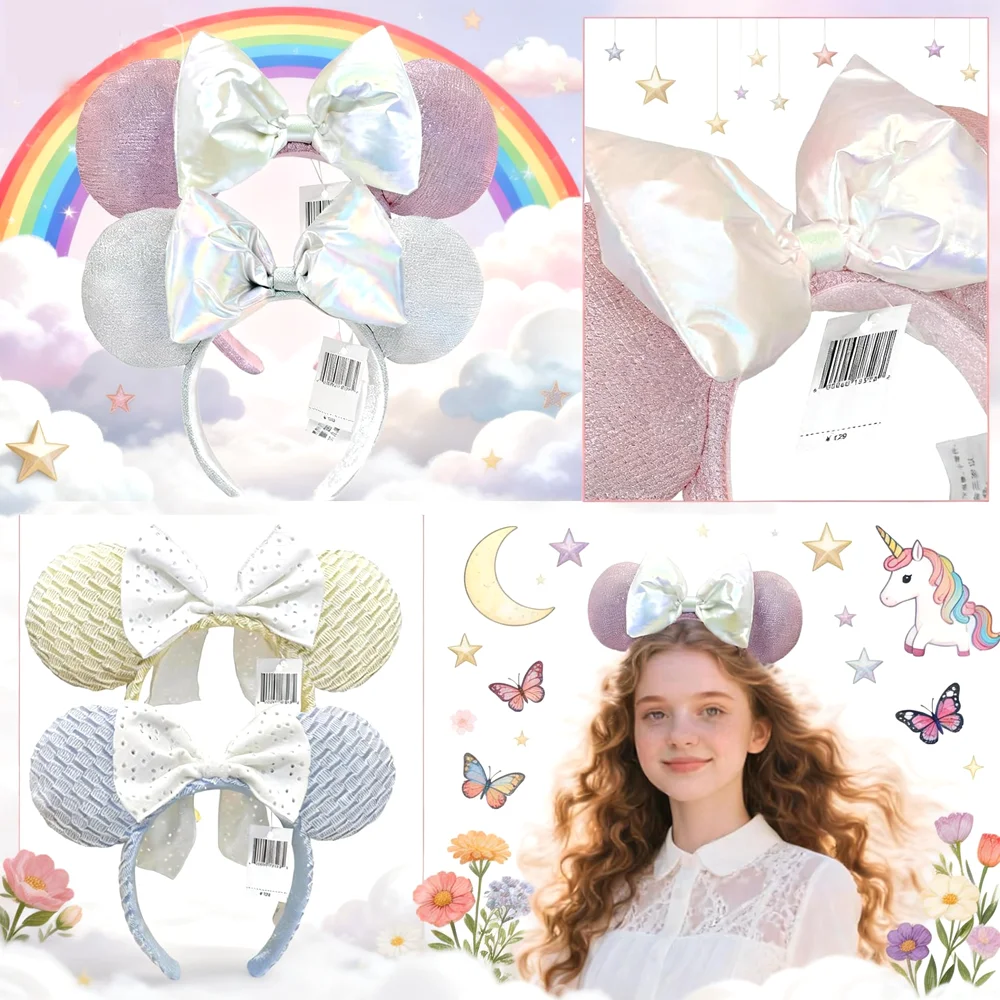 

Disney Mickey Mouse Headbands Dream Theme Rainbows Clouds Stars Moon Unicorns Birthday Party Halloween Cosplay Costume For Women