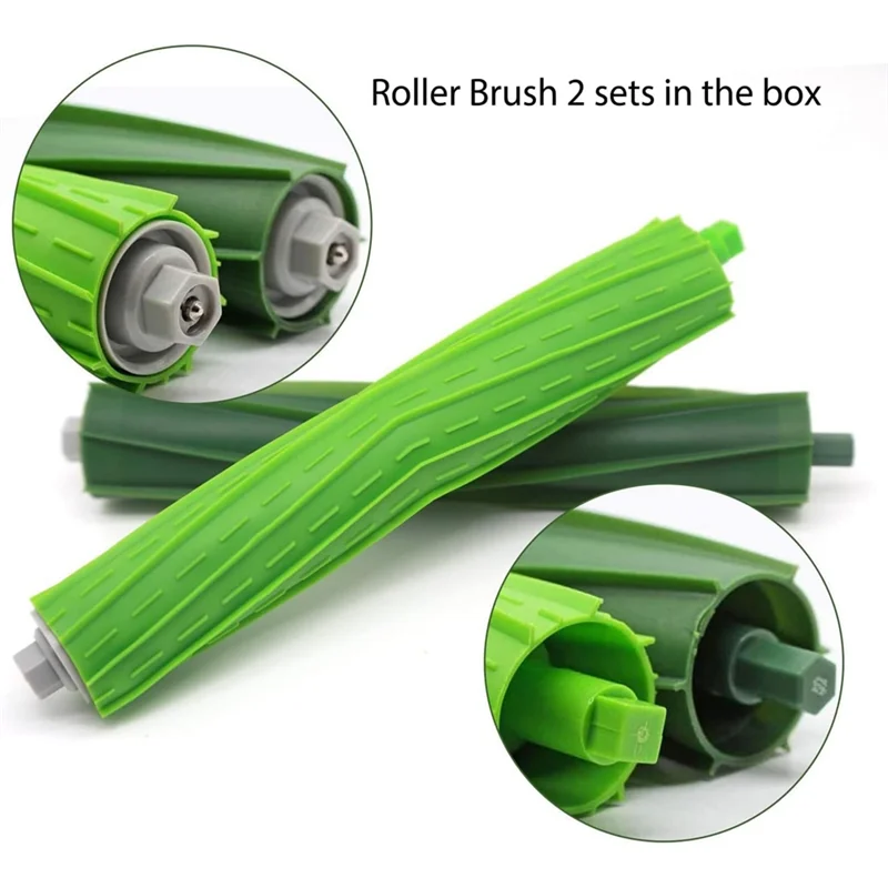 

-X07A Only 1 Set Of Multi-Surface Rubber Brushes Rubber Vacuum Cleaner Accessories Compatible For Irobot Roomba Combo J7+/Plus