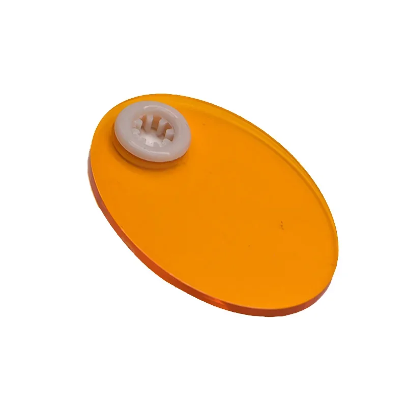 Bouclier de lumière à polymérisation dentaire, couverture Orange pour la Protection des yeux, forme ovale, Compatible avec les lampes à polymérisation LED