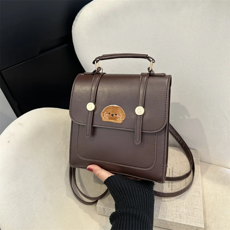 Commuting Texture Simple and Stylish Retro Casual Bag, New Korean Version Backpack, Fashionable and Versatile Crossbody Bags