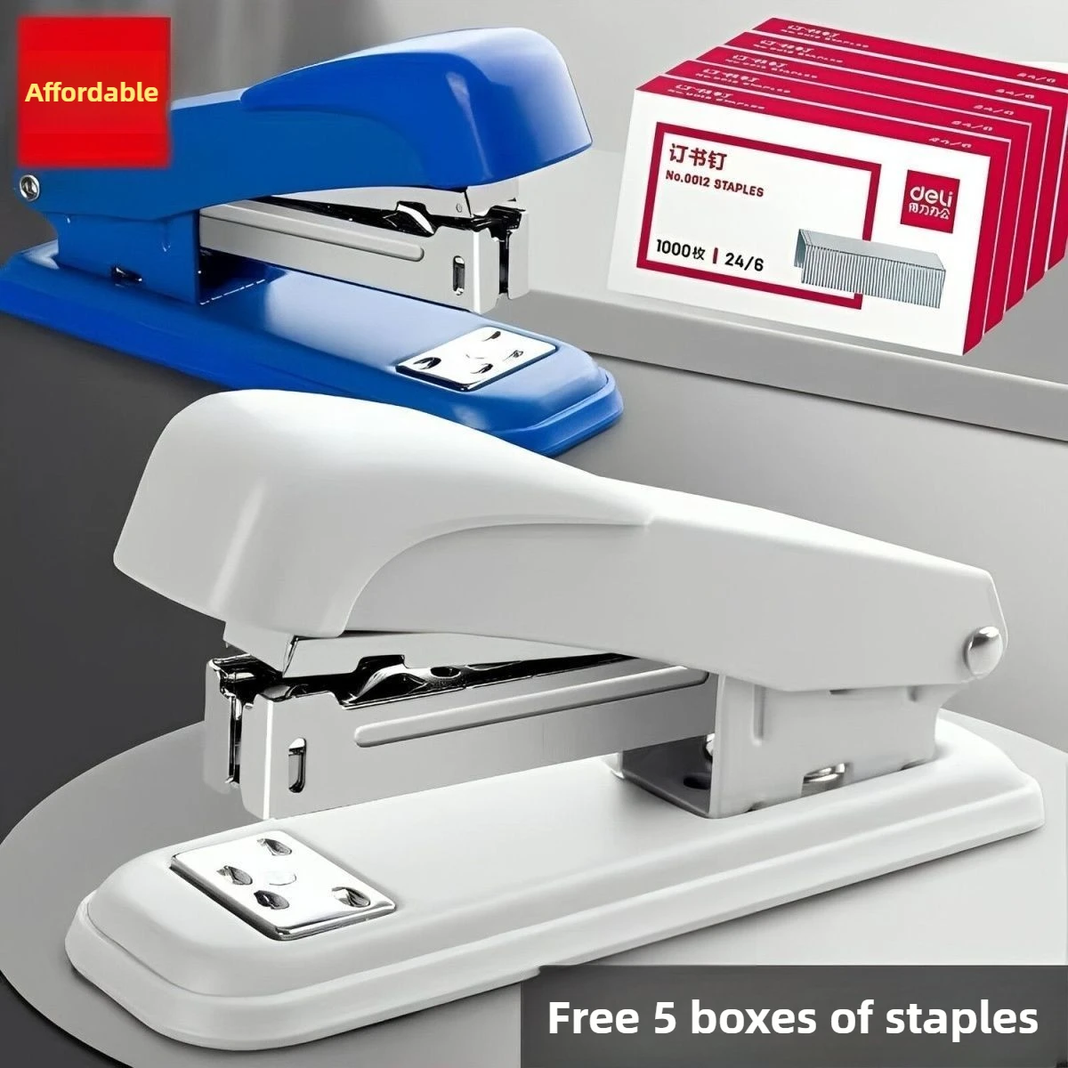 Office Large Stapler 24/6 Practical Manual Desktop Stationery School Supplies Thick Book Binding Stapling Tool