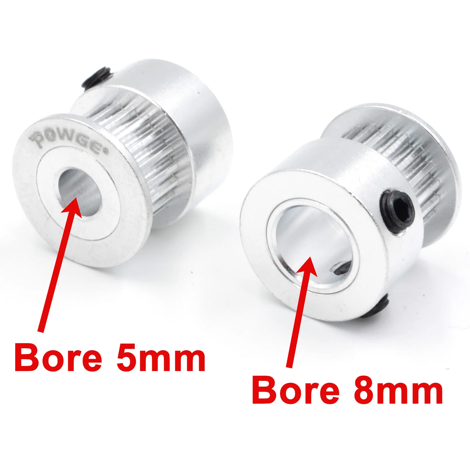 POWGE GT 14 15 16 17 18 19 Teeth 2MGT 2GT Timing Pulley Bore 3/3.175/4/5/6/6.35mm for belt width 6/10mm 14T 15T 16T 17T 18T 19T