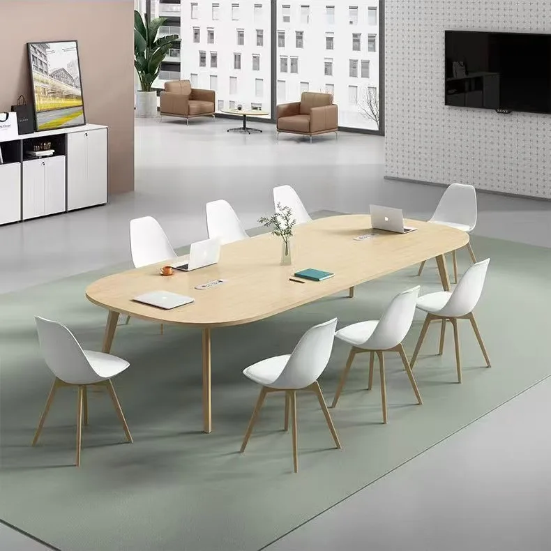 HYS conference table small conference room table and chair combination simple modern rectangular workbench desk