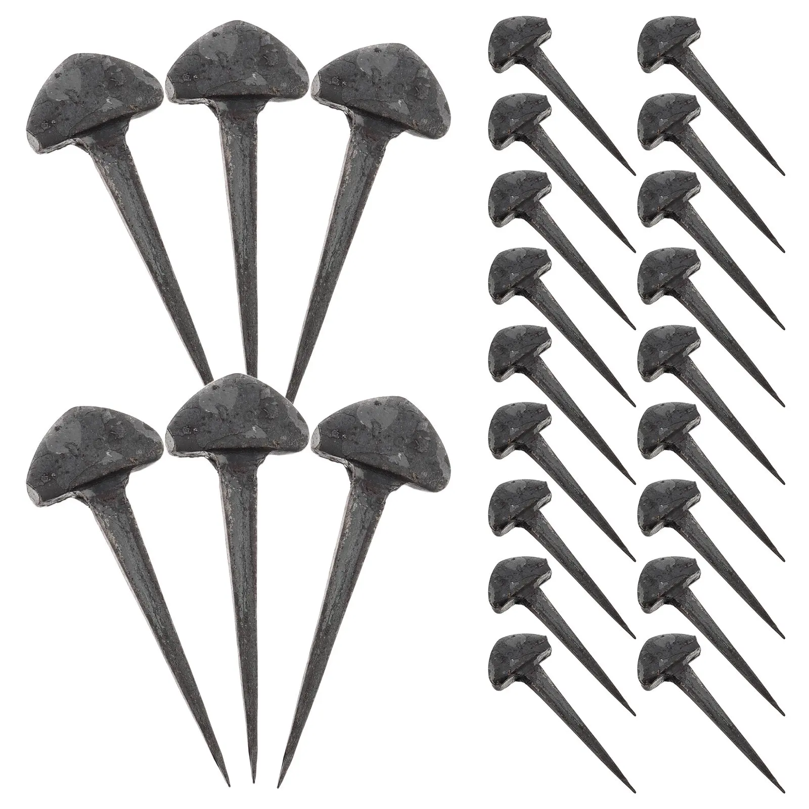 50Pcs Iron Horseshoe Nails for Farriers Stable Compact Hoof Nails Equestrian Sports Horse Training Nail Set Horseshoe