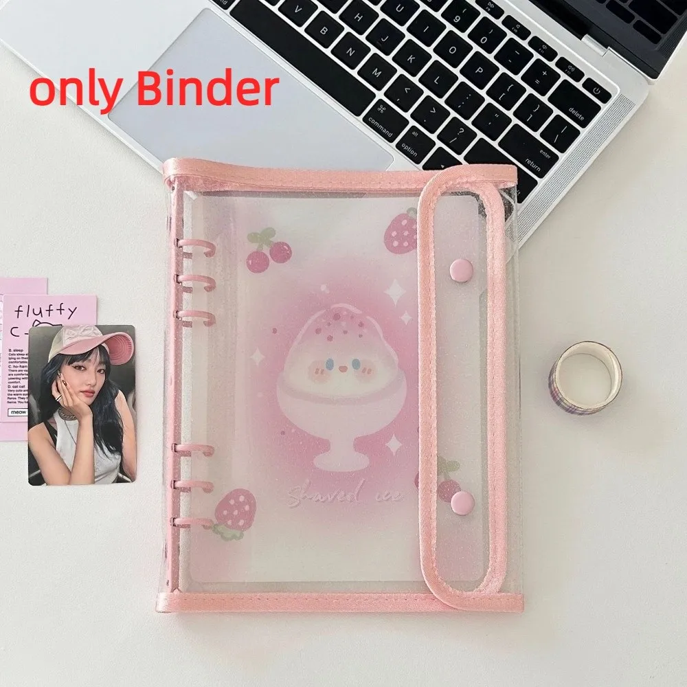 

Ins PP A5 Binder Cover DIY Double-Buckle Album Book Loose Leaf Small Card Booklet Photo Collect Book