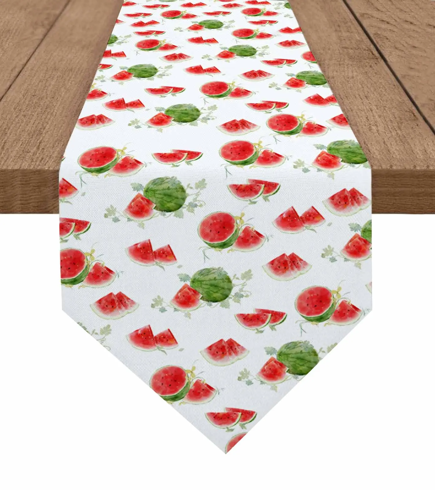 

Summer Fruit Watermelon Table Runner Wedding Party Decor Tablecloth Holiday Kitchen Table Decor Table Runner