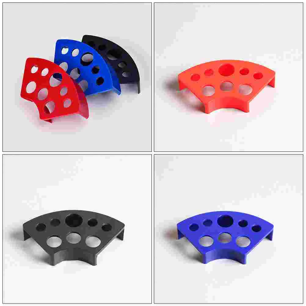 12 Pcs Pigment Cup Holder Container Holding Shelf Fan Shaped Support Blade Multi-slot Rack Plastic Practical Color Mixing Stand