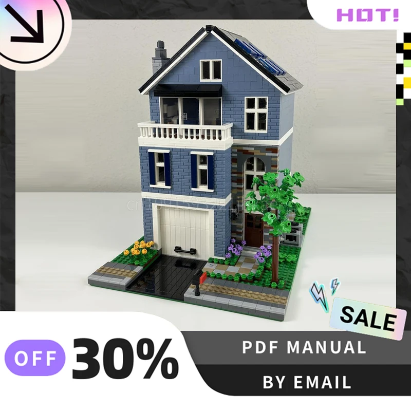 

[3230PCS] Customized MOC Townhouse Creative Building Blocks Set STEM Educational Toys DIY Construction Model Kit Birthday Gifts