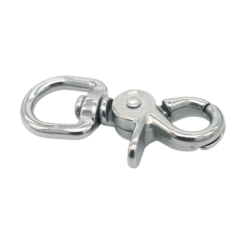 1PC Universal Luggage Buckle Hook Stainless Steel Scissors Hook Rotating Spring Hook Diving Hook Pet Dog Buckle