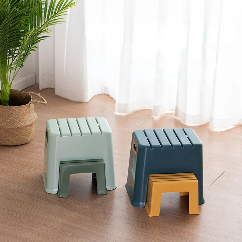 Children Stools Set Plastic Foot Stool Washstand Steps Shoe Stool Portable Home Furniture Split Ladder High Hardness Waterproof