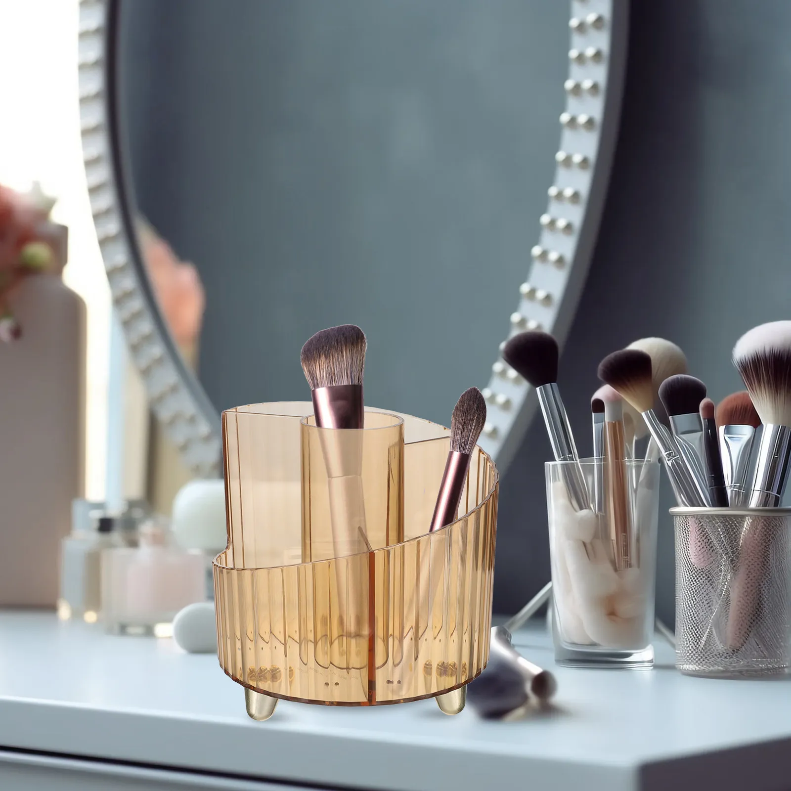 

Пластиковый вращающийся органайзер для ручек и карандашей, настольный держатель большой емкости для художественных принадлежностей, для класса