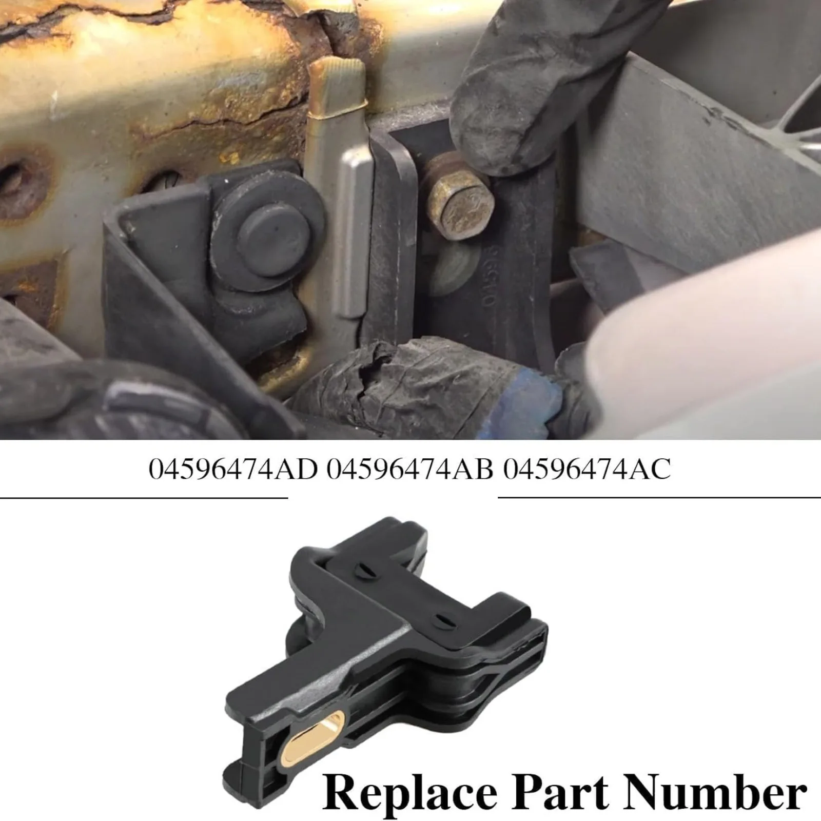 Кронштейн крепления радиатора (пара) OEM 04596474AD 4596474AD для Chrysler 300 2005-2021, Dodge Charger/Challenger 2006-2021