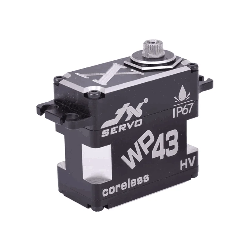 high performance WP43 43KG 0.11sec Full Waterproof CNC Coreless Servo 8.4V Steel Gear 180 Degree HV Aluminum