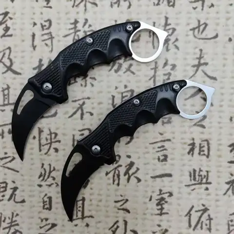 [스테인레스 스틸 칼] 녹 방지 스테인레스 스틸 블레이드 포켓 나이프, 미니 커프 나이프, 야외 접이식 과일 칼 | , O의 경우